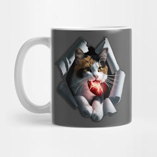 This cute cat steals my heart Mug